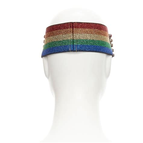 gucci hat rainbow|gucci rainbow headband.